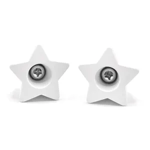 ★ Twinkle Toes Bolt-On Star Stops - WHITE