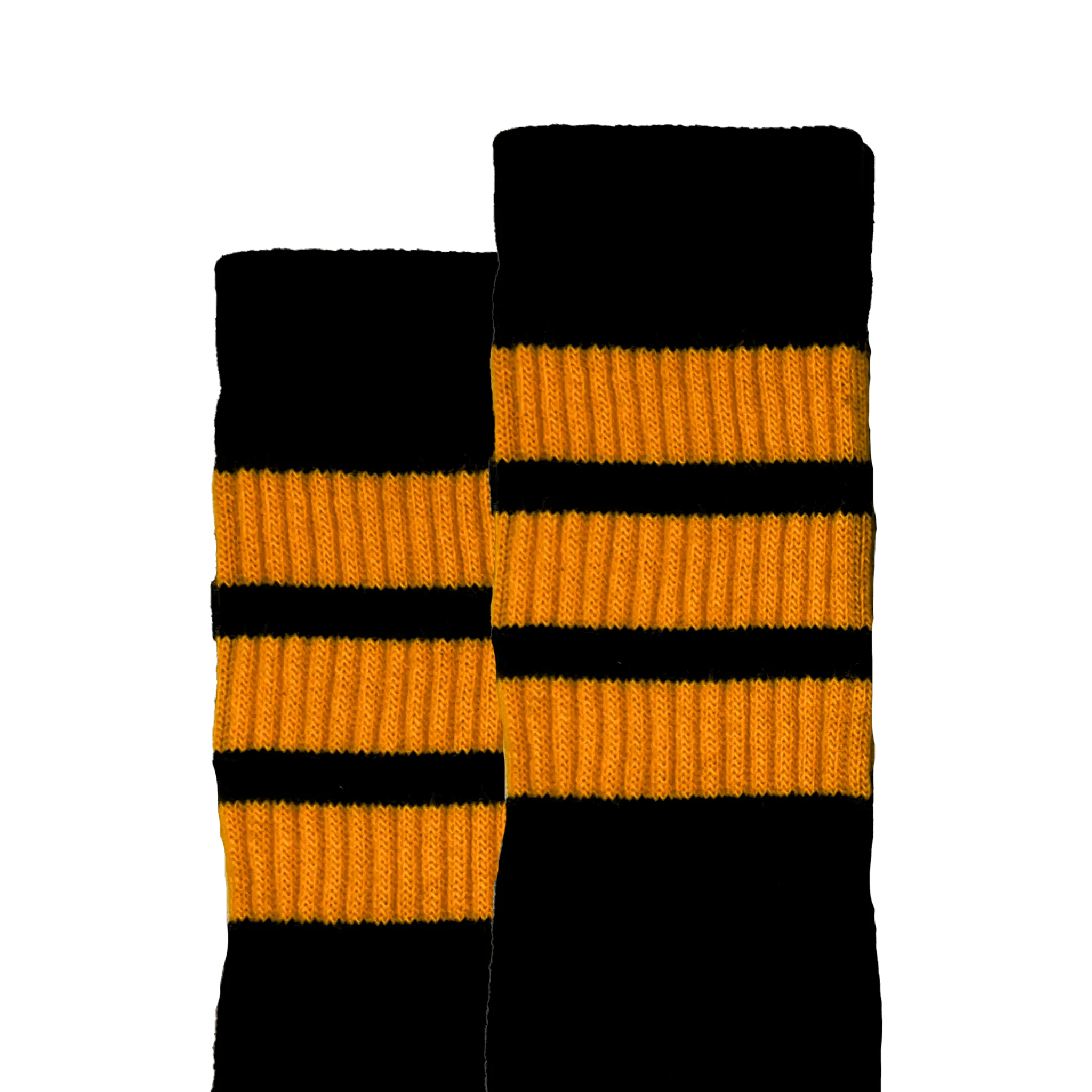 19-Inch Skater Socks - Black Tube Sock