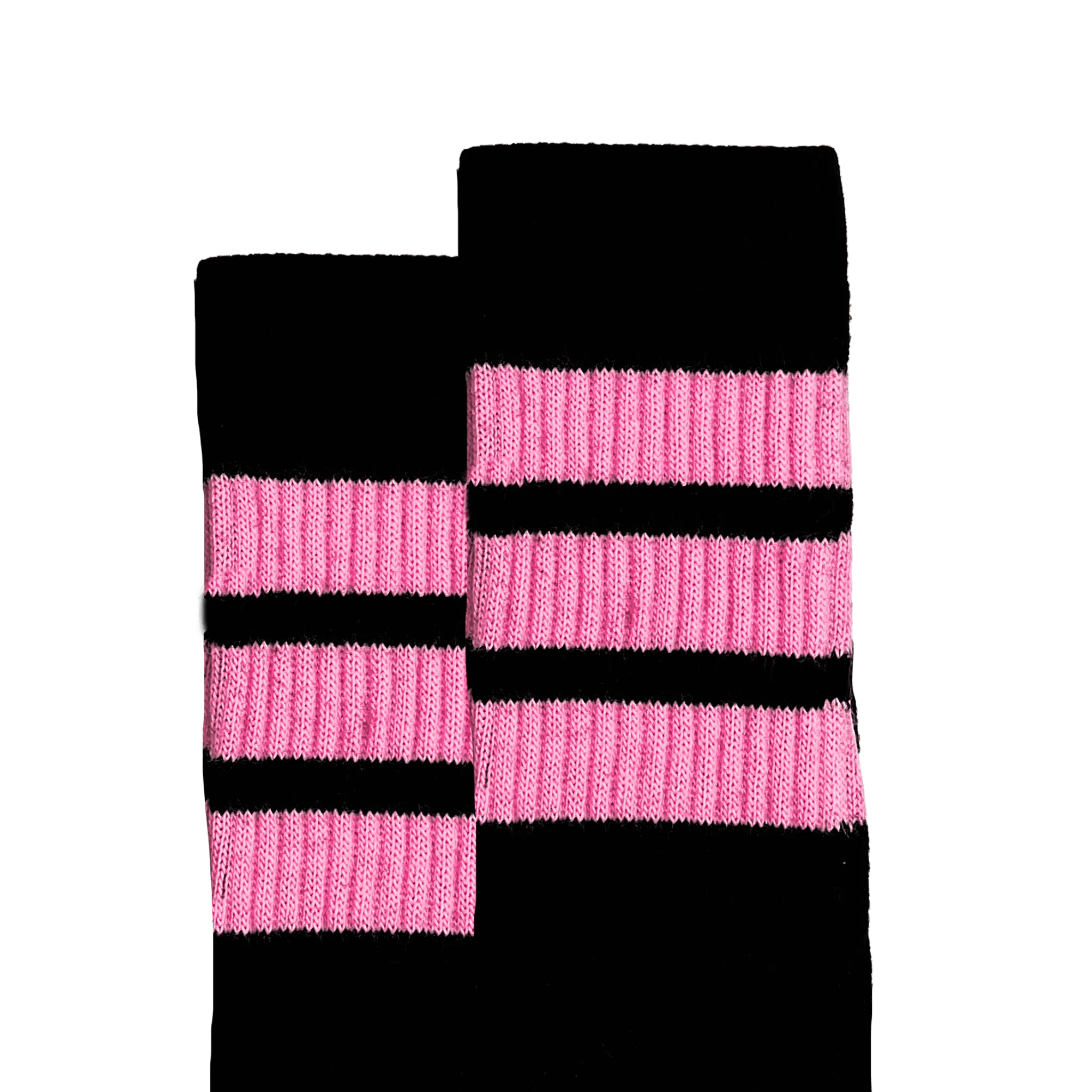 19-Inch Skater Socks - Black Tube Sock