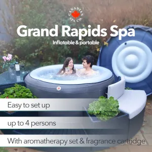 2025 Grand Rapids Inflatable 110-Jet -  3 Speed - 4-Person Hot Tub with LED Light