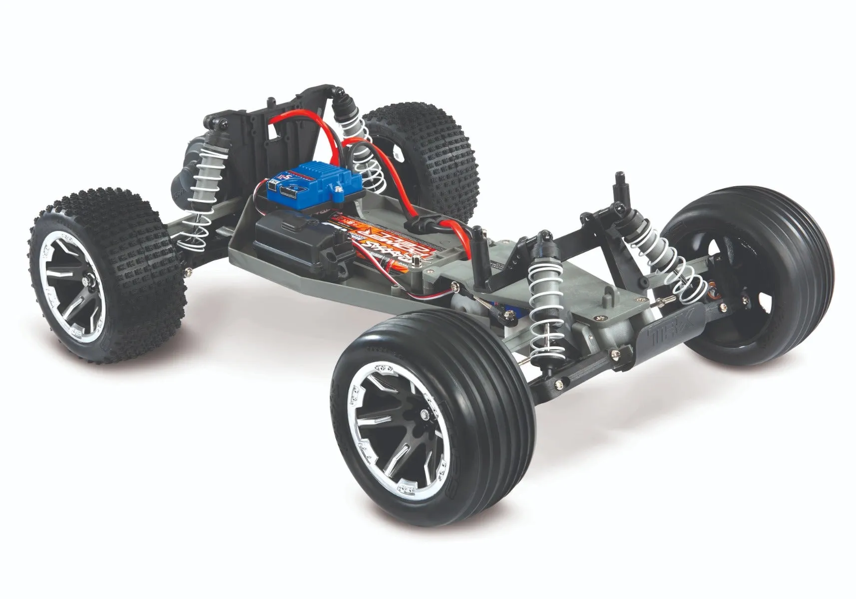 37054-8 Rustler 1/10 Scale Stadium Truck w/USB-C Charger Black