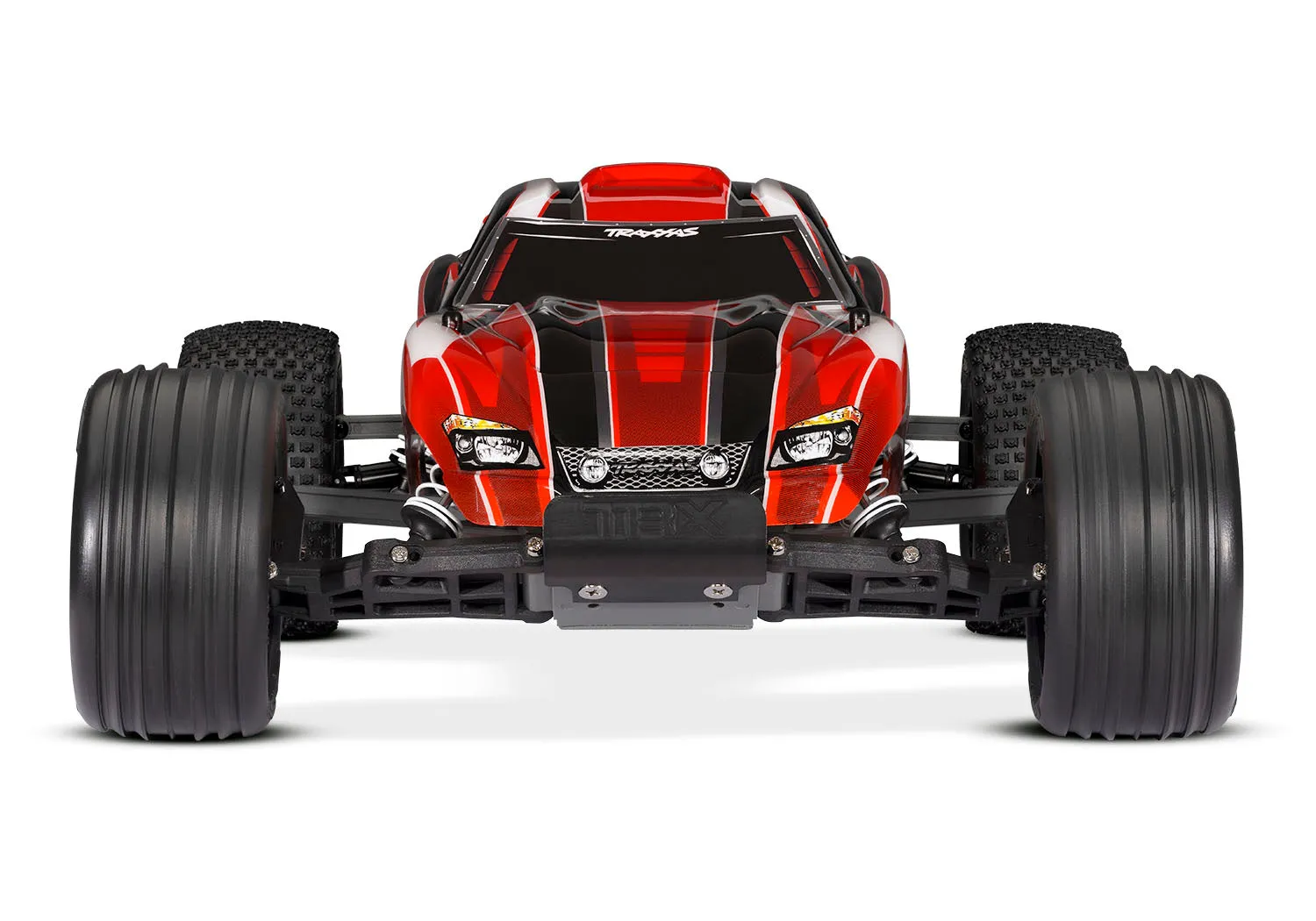 37054-8 Rustler 1/10 Scale Stadium Truck w/USB-C Charger Red