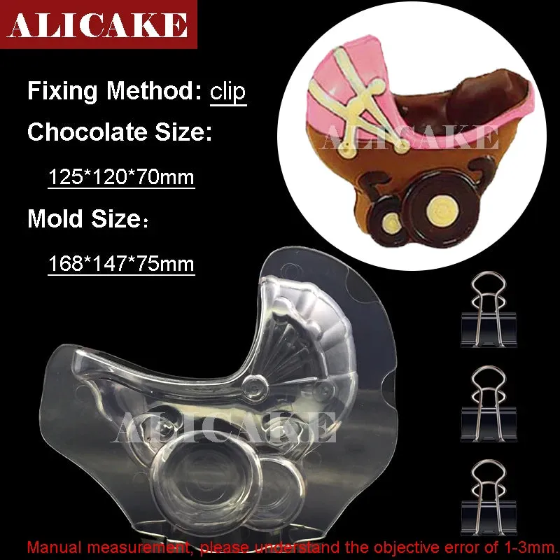 3D Chocolate Mould Polycarbonate Sphere Mold for Hot Chocolates Candy Bonbons Bomb High Heels Confectionery Baking Pastry Tools