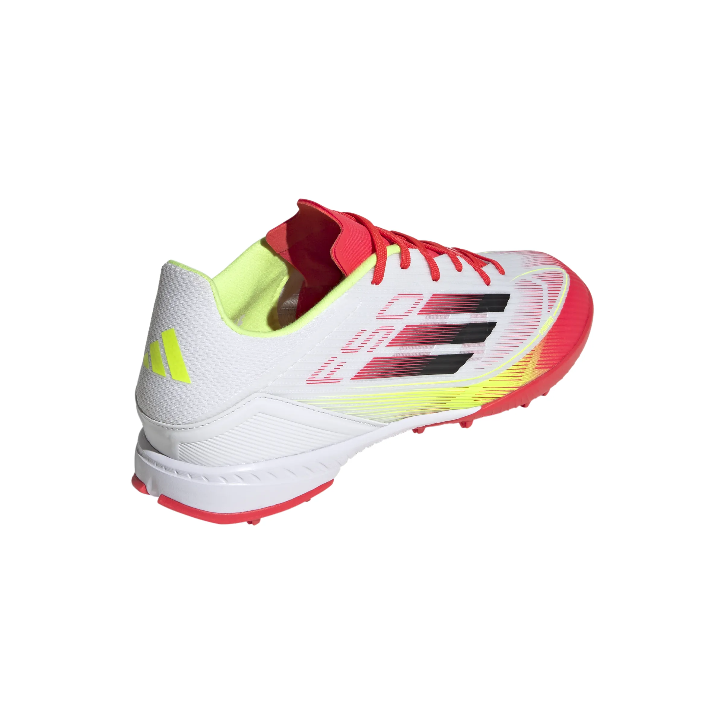 adidas F50 League TF Turf Soccer Shoes - ftwr white/core black/solar yellow