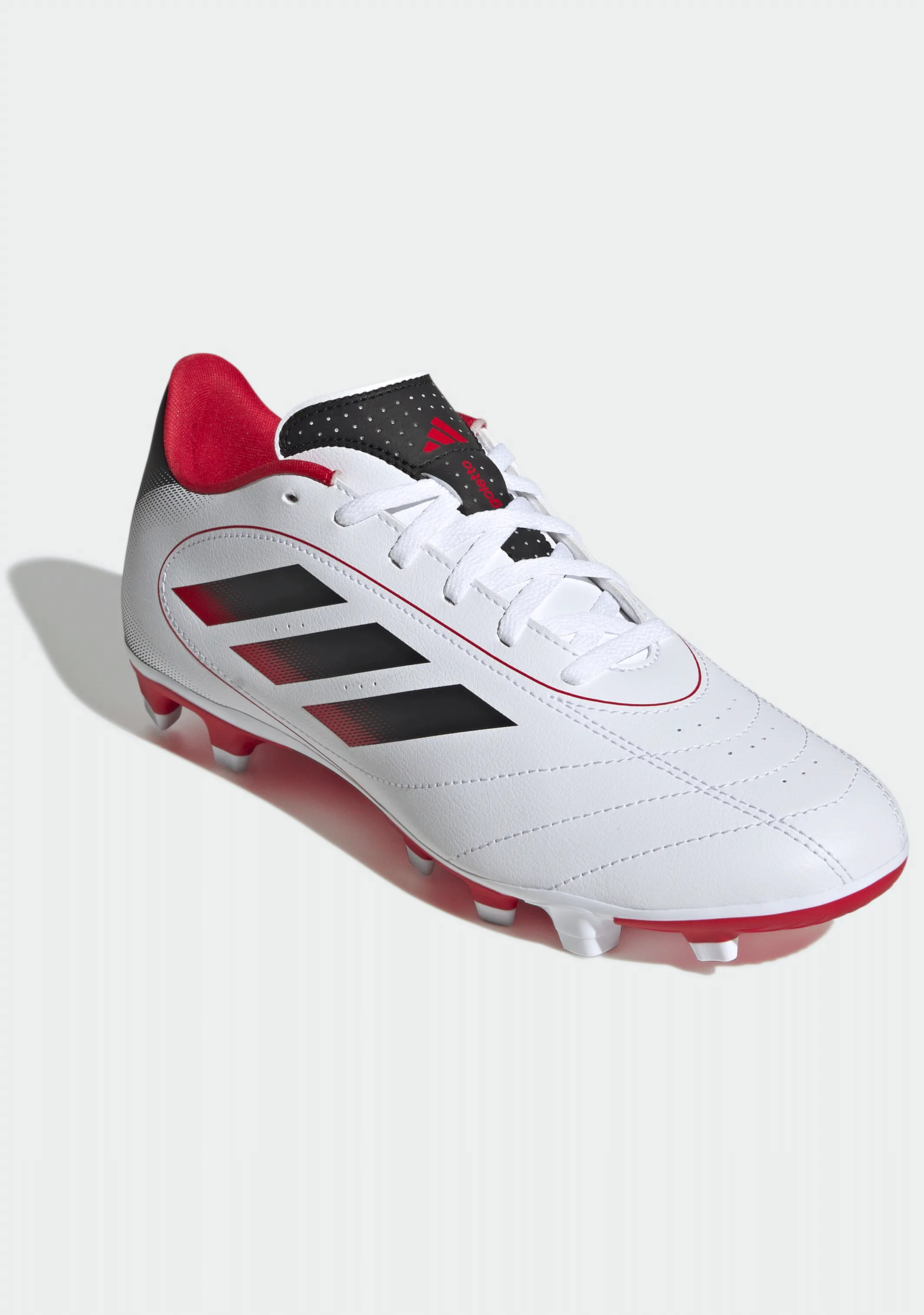 ADIDAS KID'S GOLETTO IX WHITE/BLACK FOOTBALL SHOES