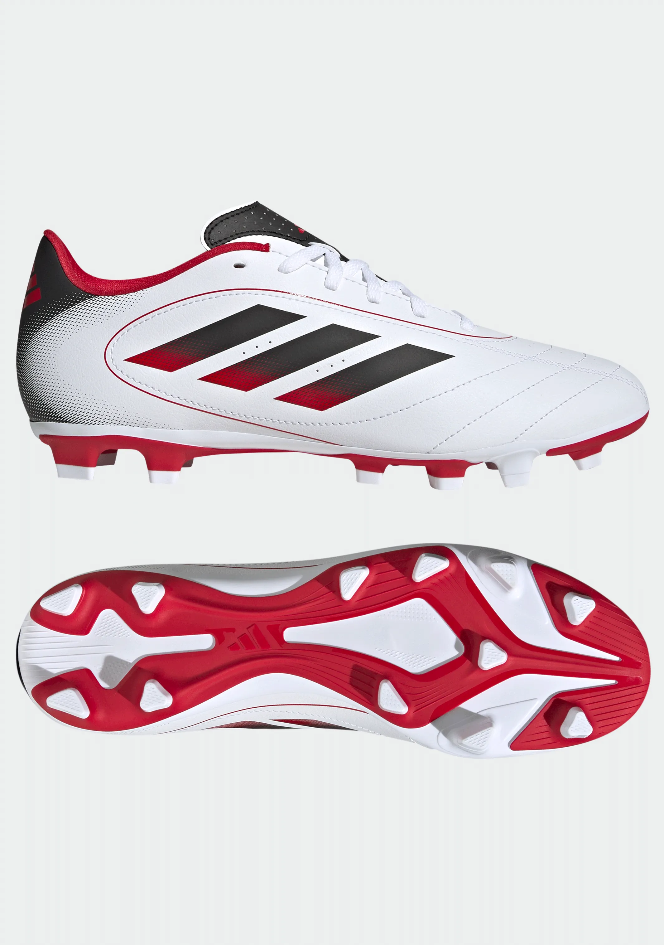 ADIDAS KID'S GOLETTO IX WHITE/BLACK FOOTBALL SHOES