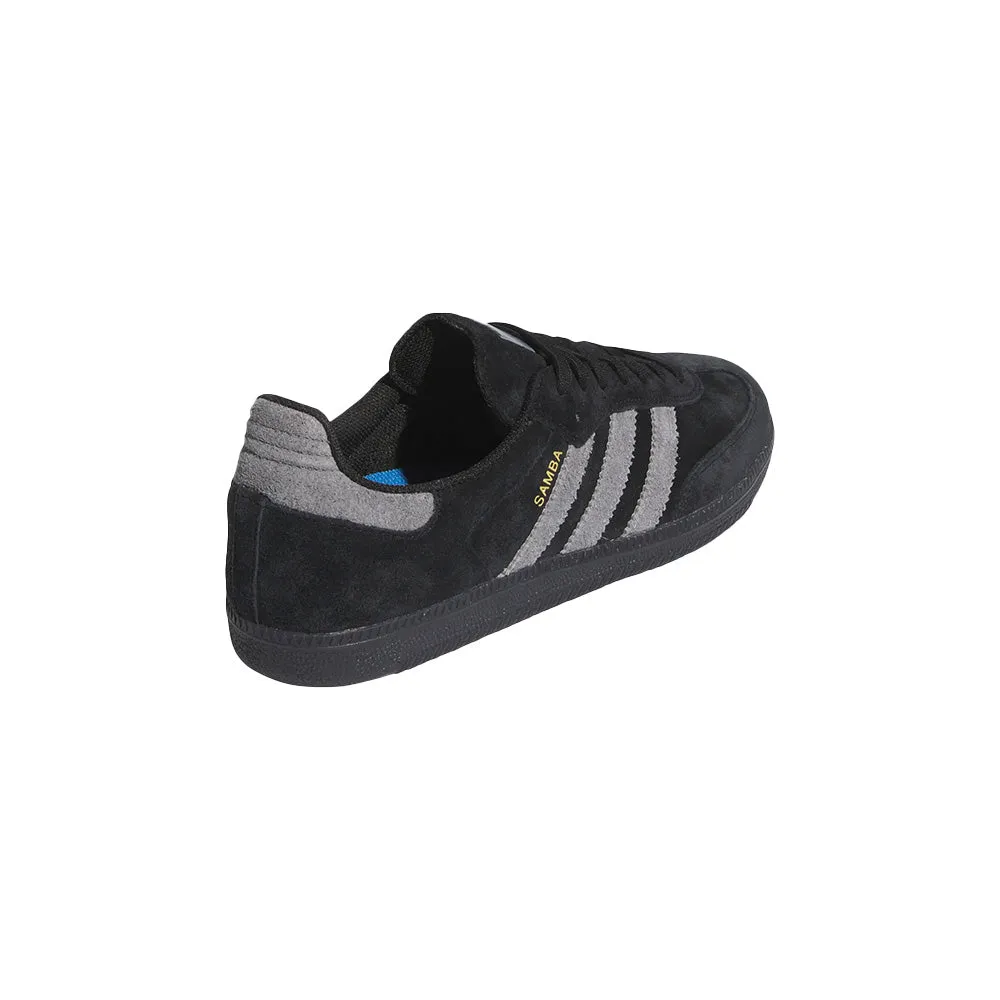 adidas SKATEBOARDING SAMBA ADV SHOES // CBLACK/GREFOU/GOLDMT