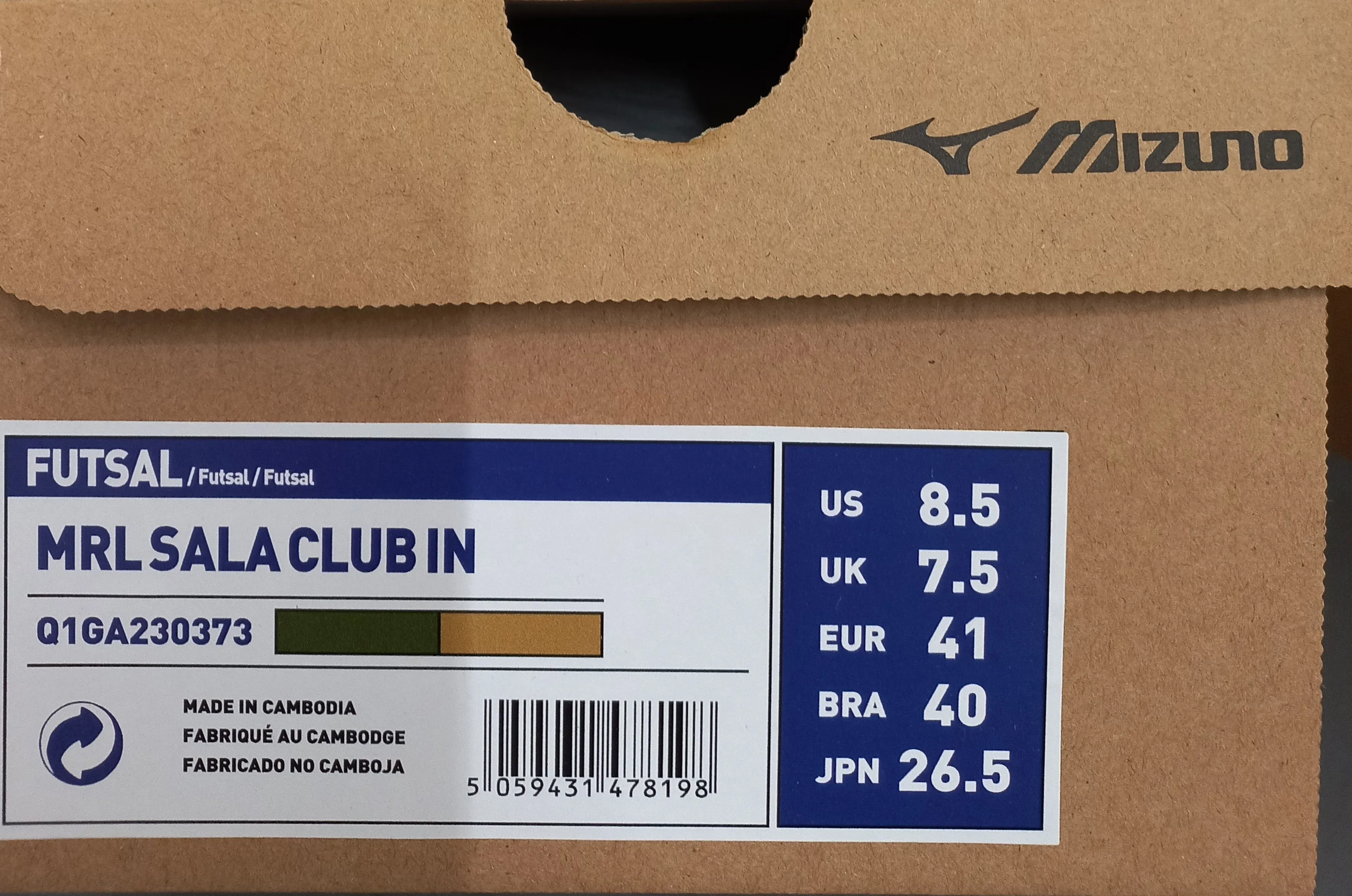 Adult Football Shoes - Mizuno Sala Classic Futsal