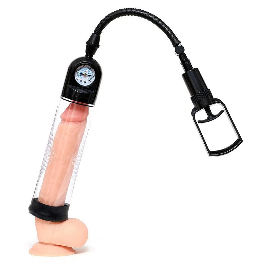 Advanced Trigger Penis Pump with Precision Air Gauge by Lynk Pleasure