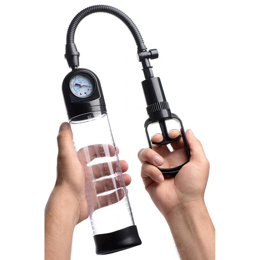 Advanced Trigger Penis Pump with Precision Air Gauge by Lynk Pleasure
