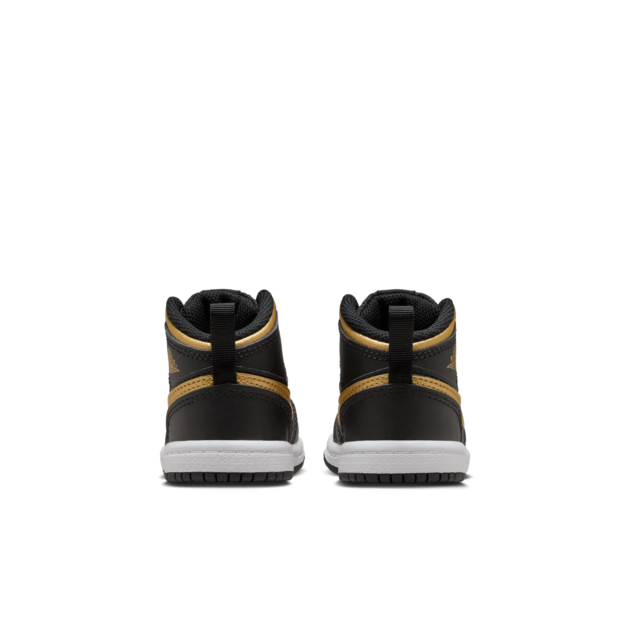 Baby/Toddler Jordan 1 Mid "Black Metallic Gold"