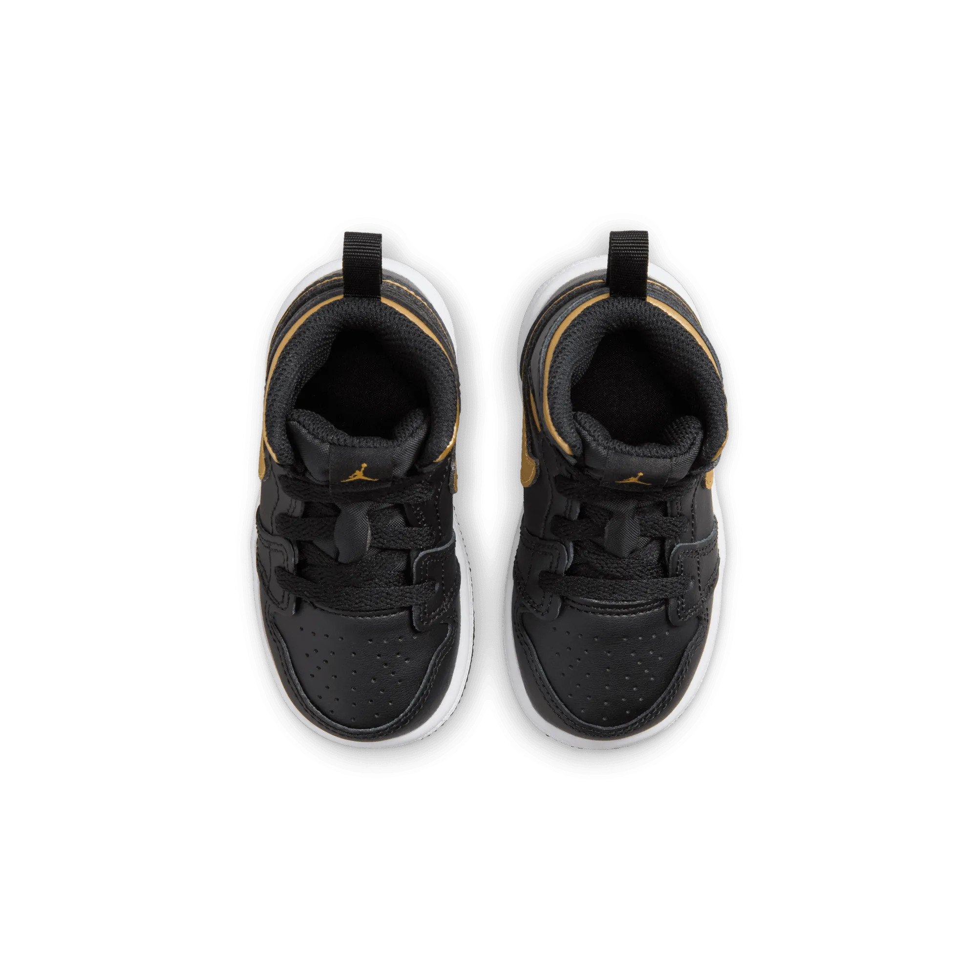 Baby/Toddler Jordan 1 Mid "Black Metallic Gold"