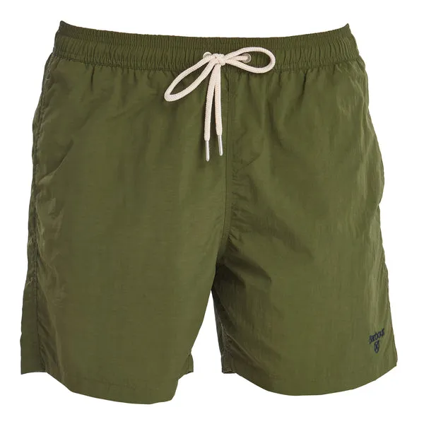 Barbour Logo 5&quot; Swim Shorts - Olive