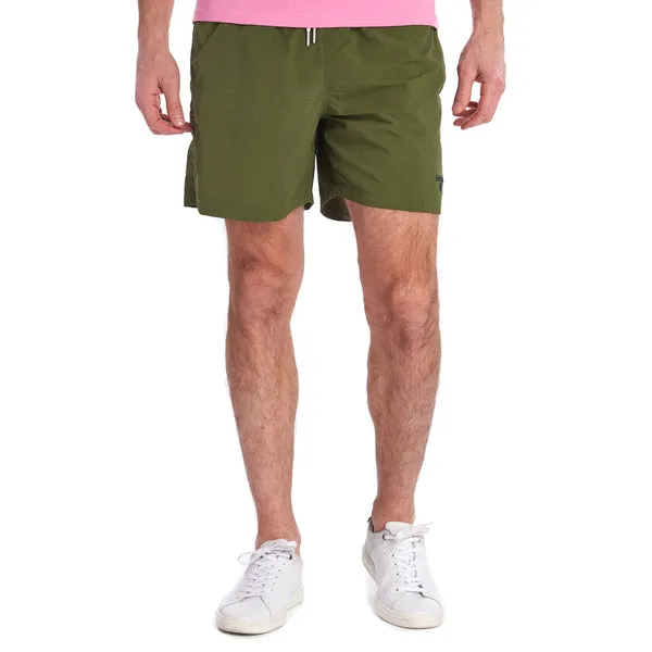 Barbour Logo 5&quot; Swim Shorts - Olive