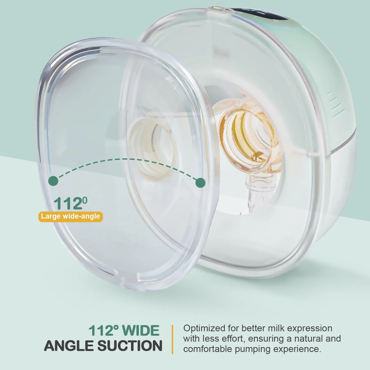 Baybee Wearable Electric Breast Pump for Mothers with 3 Phase Pumping Modes, 150ml Storage, 3 Modes & 9 Level Suction Adjustment | Hands Free Breast Milk Pump