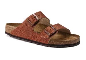 Birkenstock Arizona Ginger Brown Embossed Natural Horween Leather Made In Germany