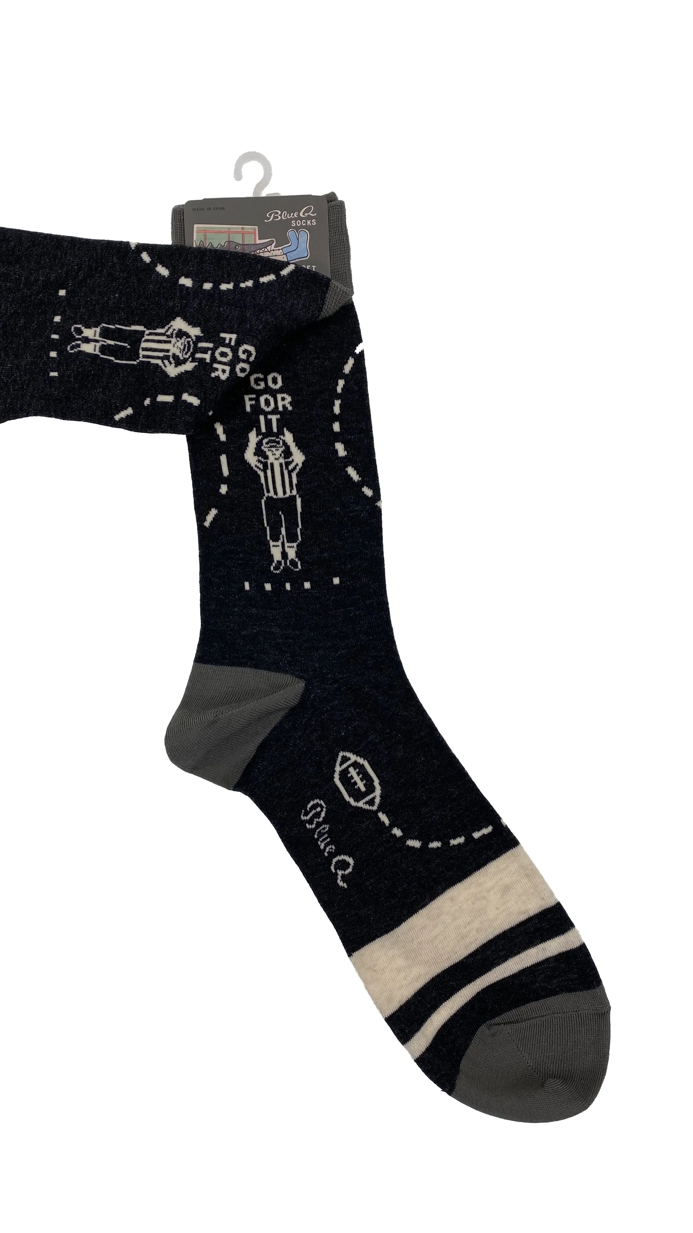 Blue Q Mens Crew Socks Sunday Socks Football