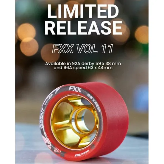 Bont FXX Derby Wheels Red 92A - 4 pack