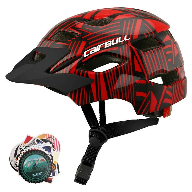 Cairbull Kids Safety Helmets MTB Road with Rear Light Children Bicycle Helmet With Sun Visor For Boy Girl Cycling Cap Ultralight