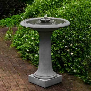 Campania International Camellia Birdbath Fountain