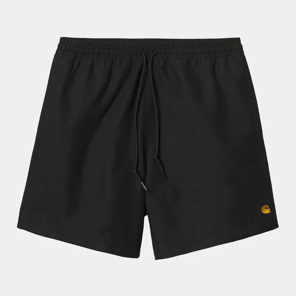 Carhartt Chase Swim Trunks - Black / Gold