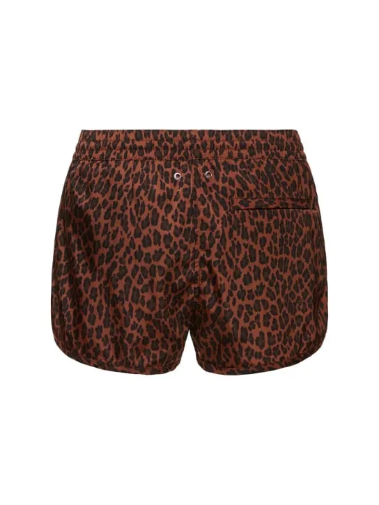 CDLP   Leopard print nylon swim shorts 