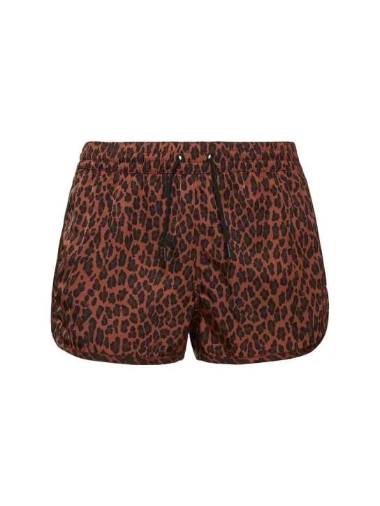 CDLP   Leopard print nylon swim shorts 