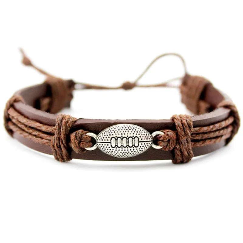 Charm Leather Bracelets Jewelry