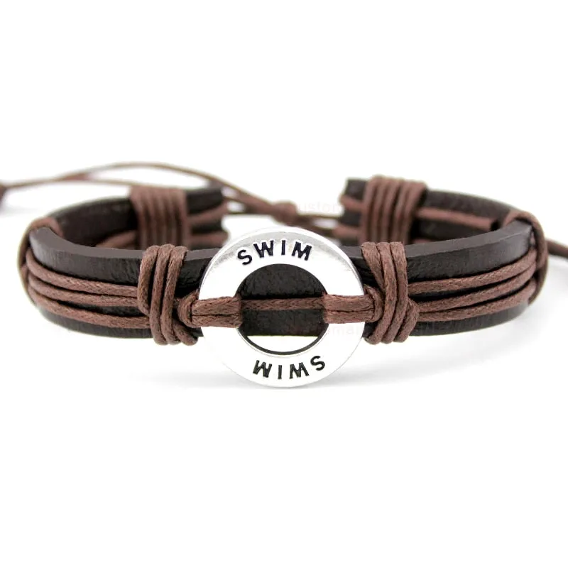 Charm Leather Bracelets Jewelry