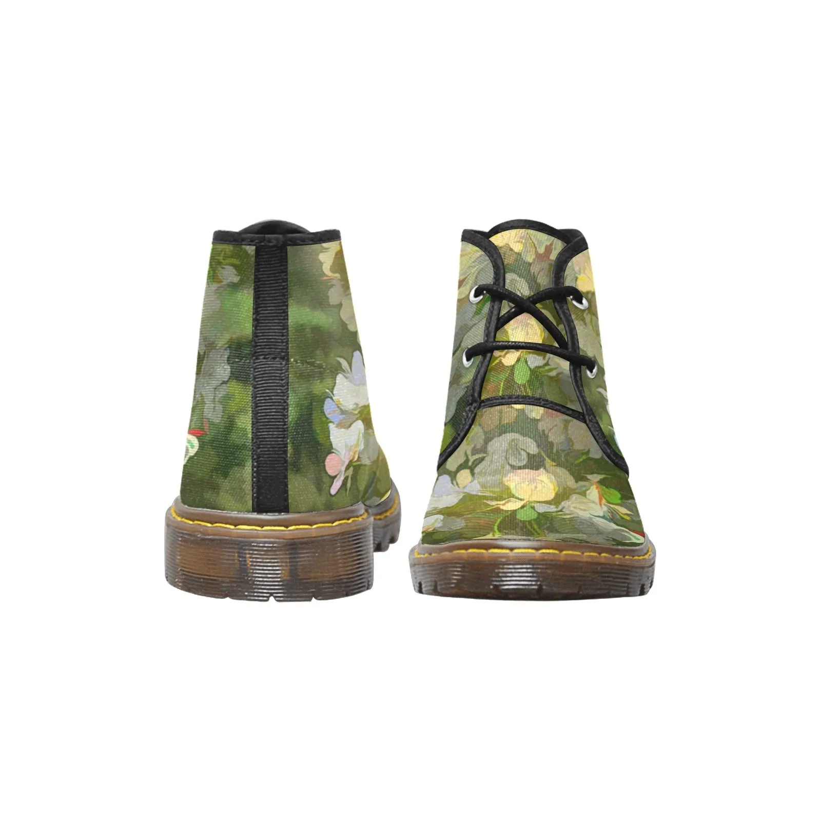 Cherry Blossom Passion Women's Canvas Chukka Boots