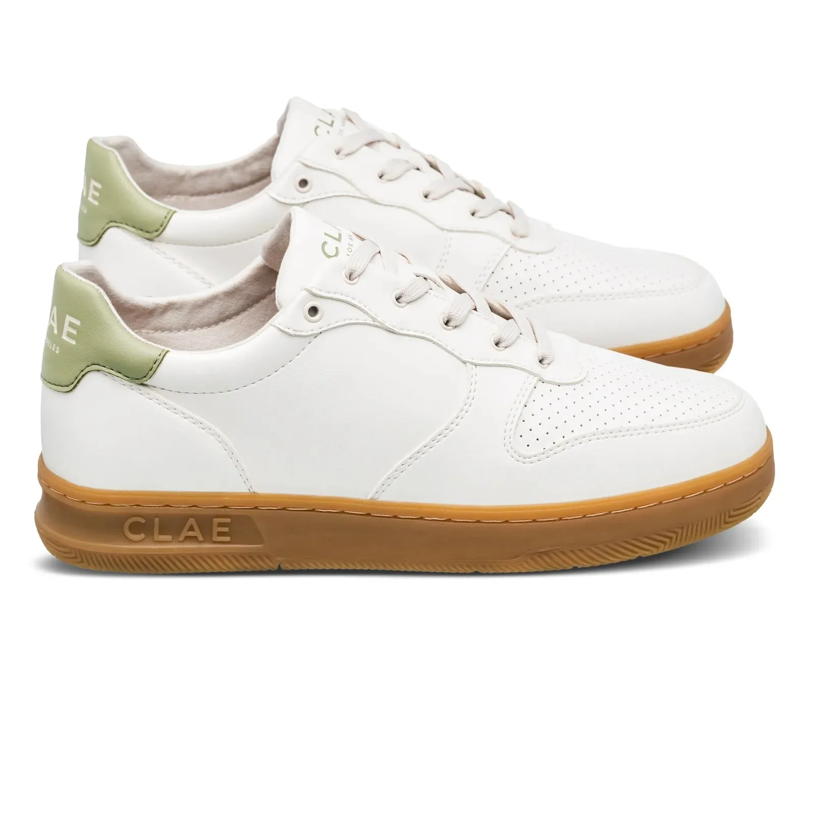 CLAE Malone Cactus White Light Gum Sneakers