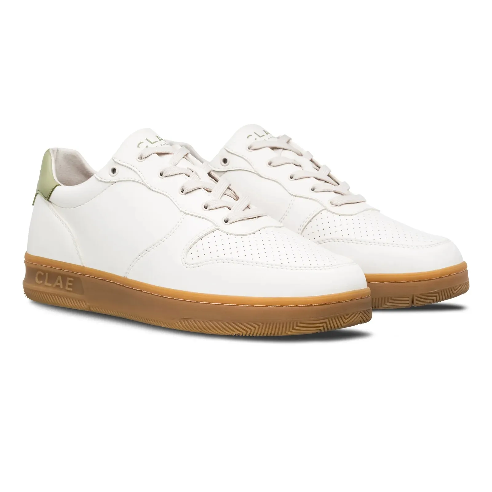 CLAE Malone Cactus White Light Gum Sneakers