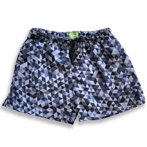 Classic Geometrical Gray Swim Trunk