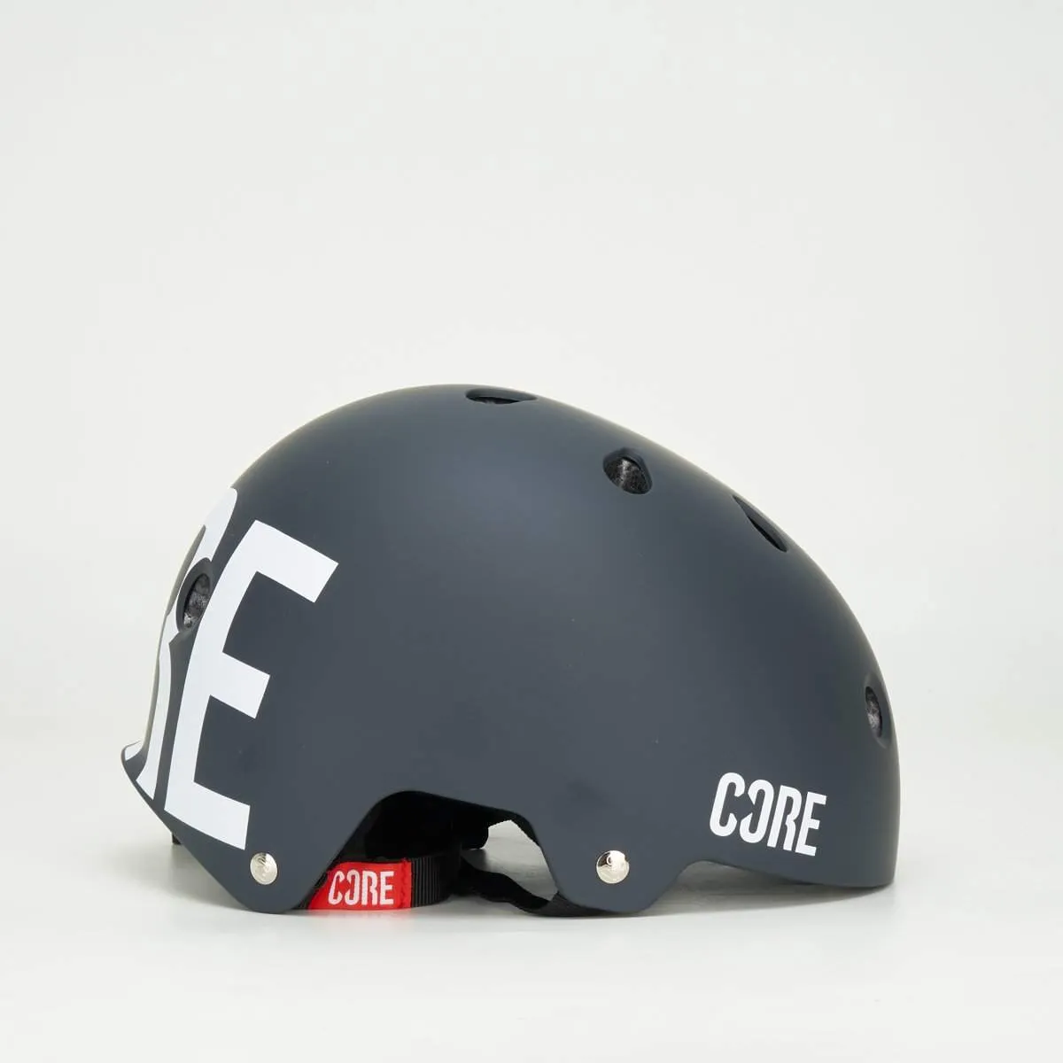 CORE Street Helmet – Black with White Decal