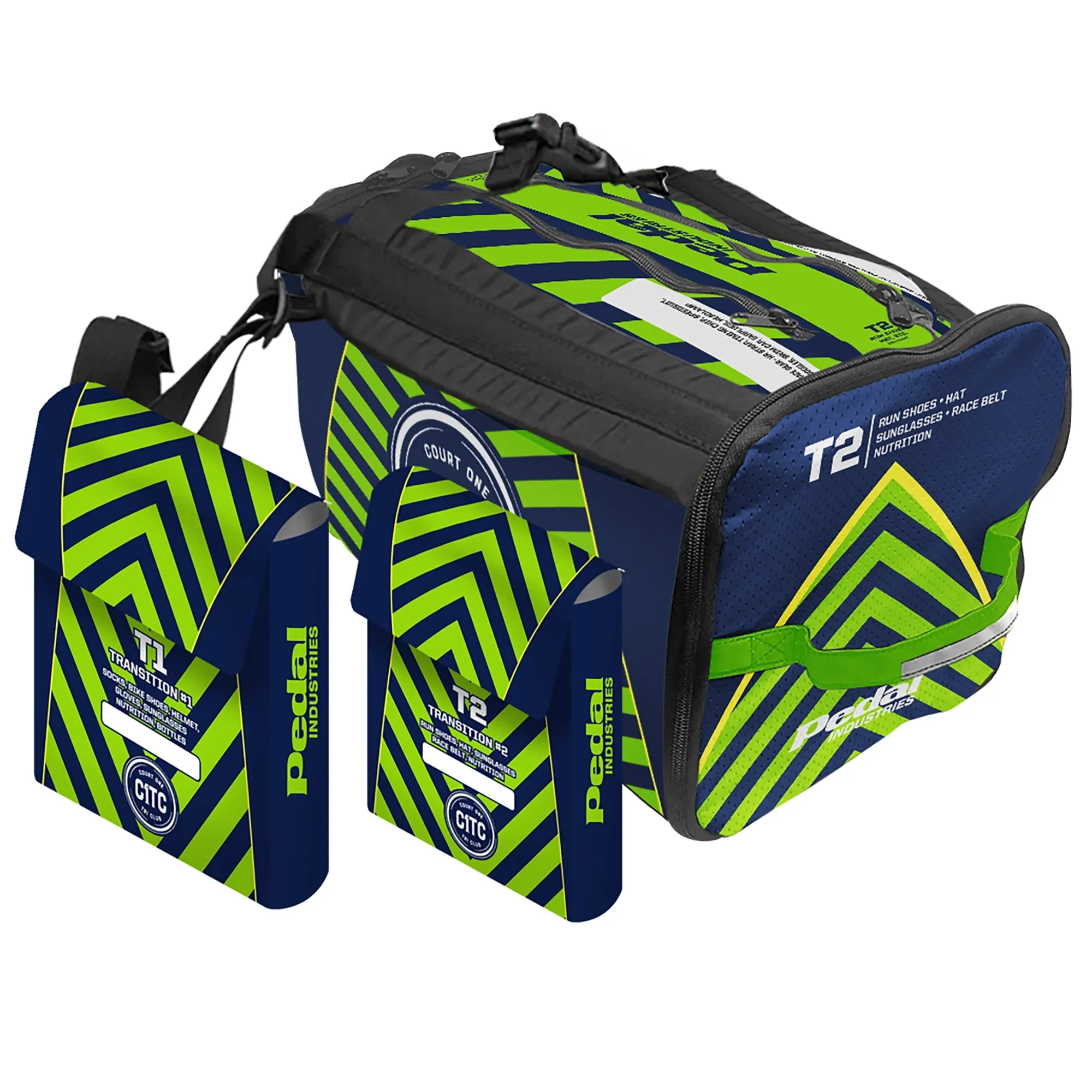 Court One Triathlon Club 2022 TRIATHLON SPECIFIC RaceDay Bag