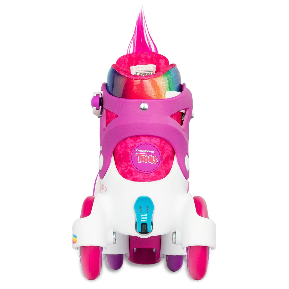 Crazy Klip Klop Trolls Junior Skates - Poppy Pink
