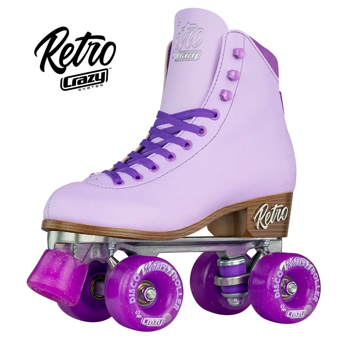 Crazy Retro Roller Purple - Adult