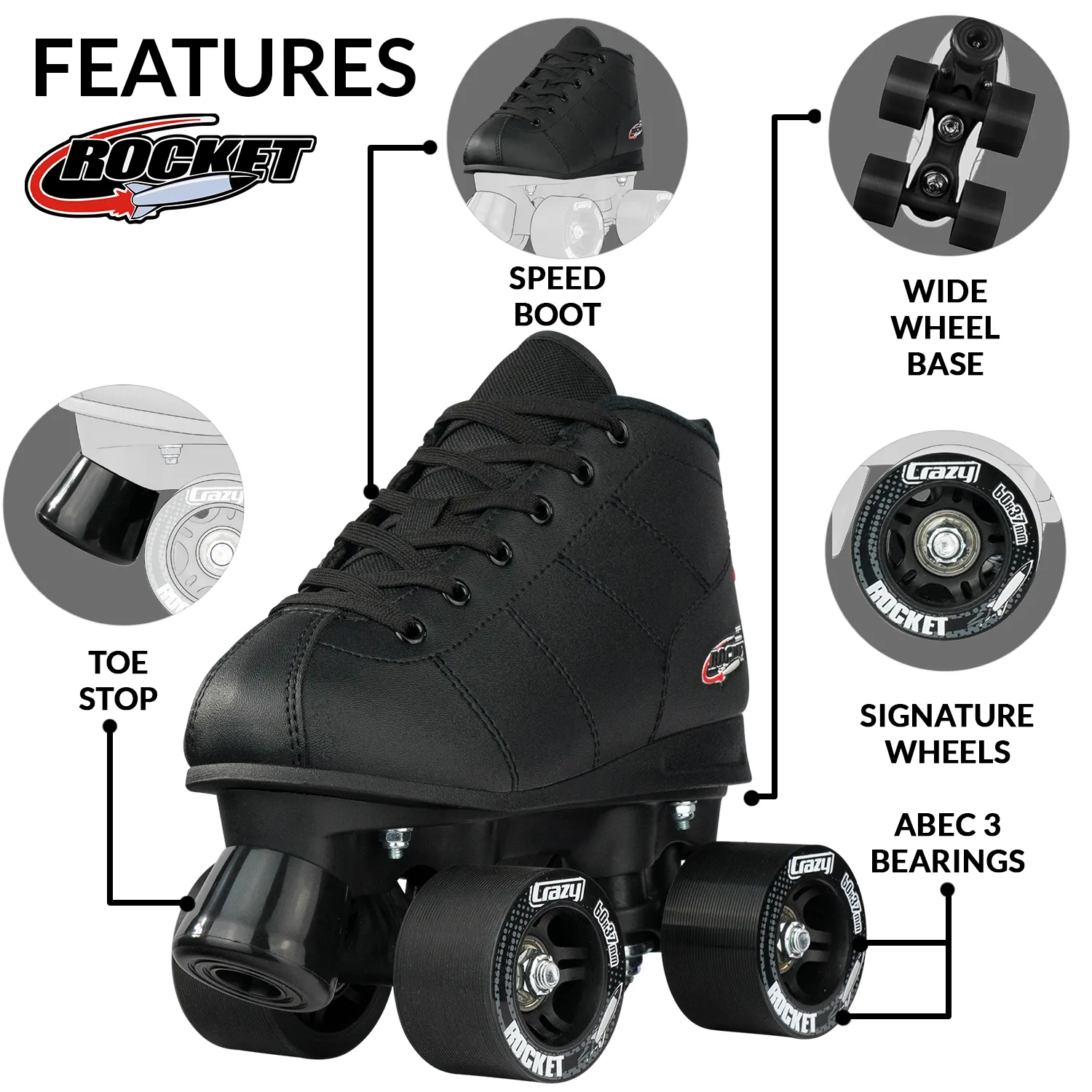 Crazy Rocket Junior - Black