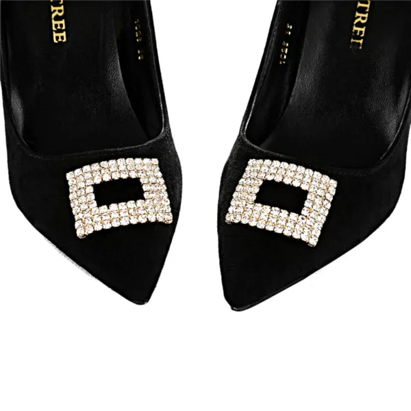 Crystal Rectangle Shoe Buckle