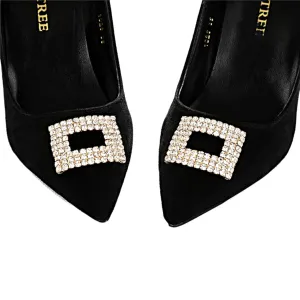 Crystal Rectangle Shoe Buckle