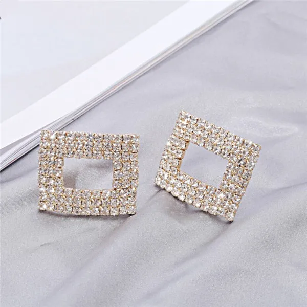 Crystal Rectangle Shoe Buckle