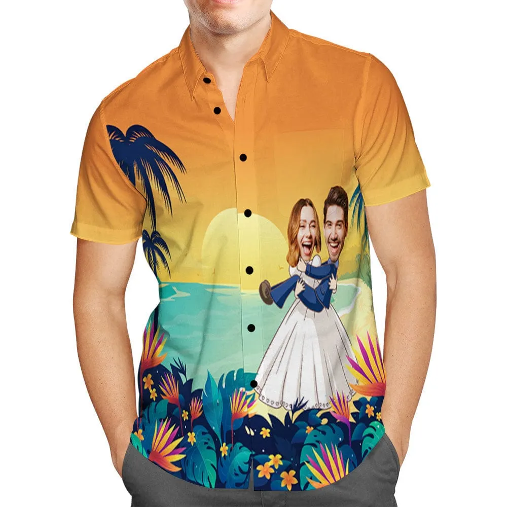 Custom Hawaiian Shirt With Face Personalized Wedding Hawaiian Shirt Wedding Gift