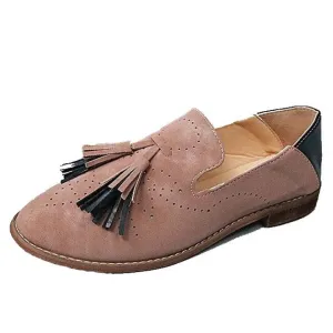 Cuzcare Women Loafers Suede Lazy Shoes