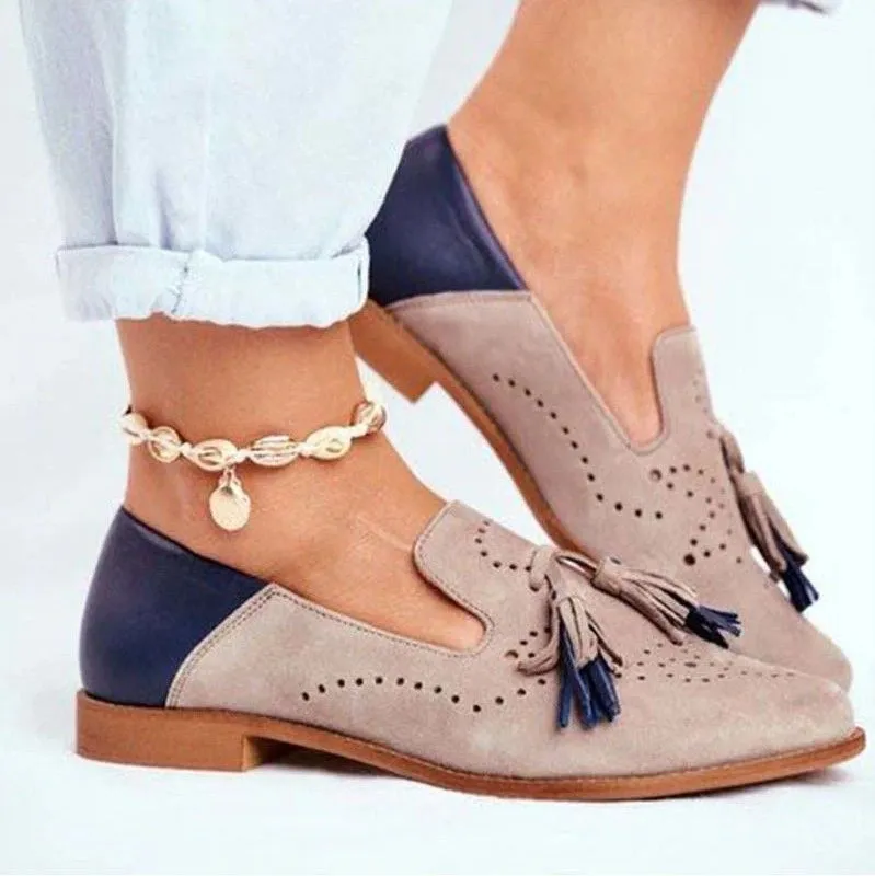 Cuzcare Women Loafers Suede Lazy Shoes