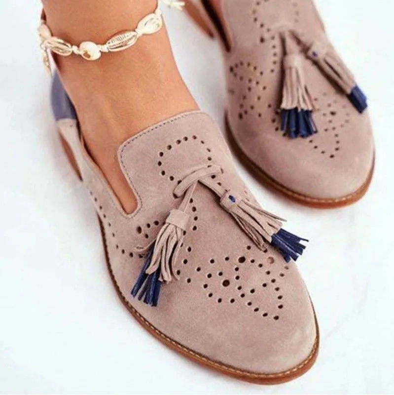 Cuzcare Women Loafers Suede Lazy Shoes