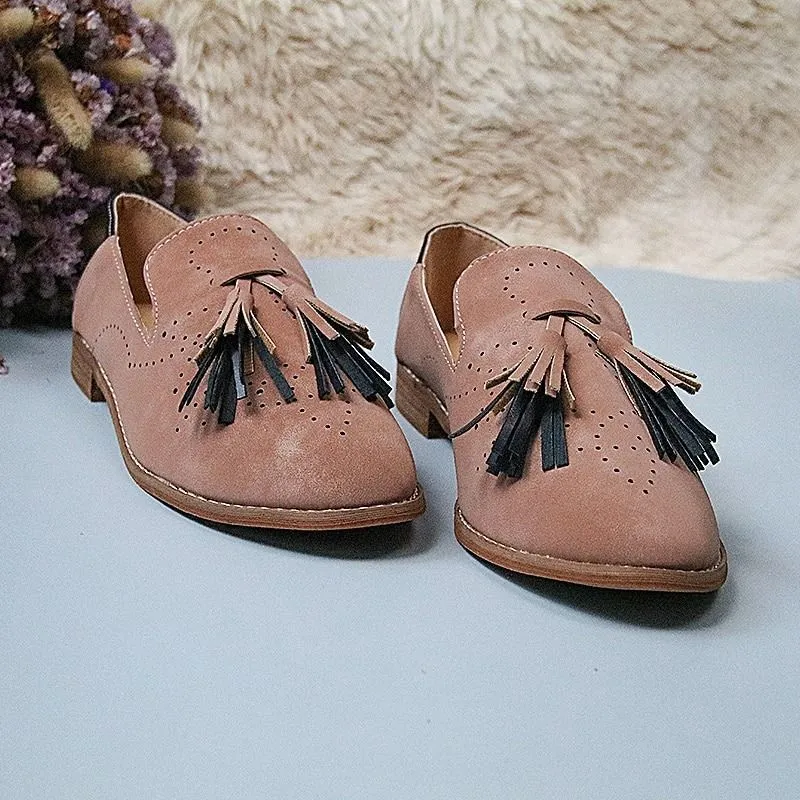 Cuzcare Women Loafers Suede Lazy Shoes
