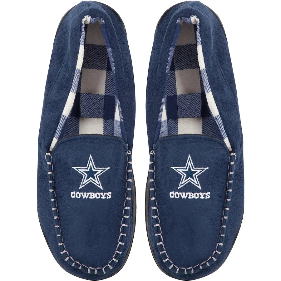 DALLAS COWBOYS MEN'S MOCCASIN SLIPPERS
