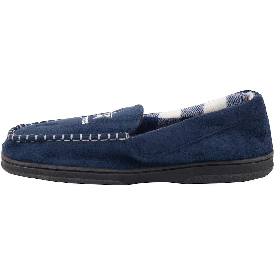 DALLAS COWBOYS MEN'S MOCCASIN SLIPPERS