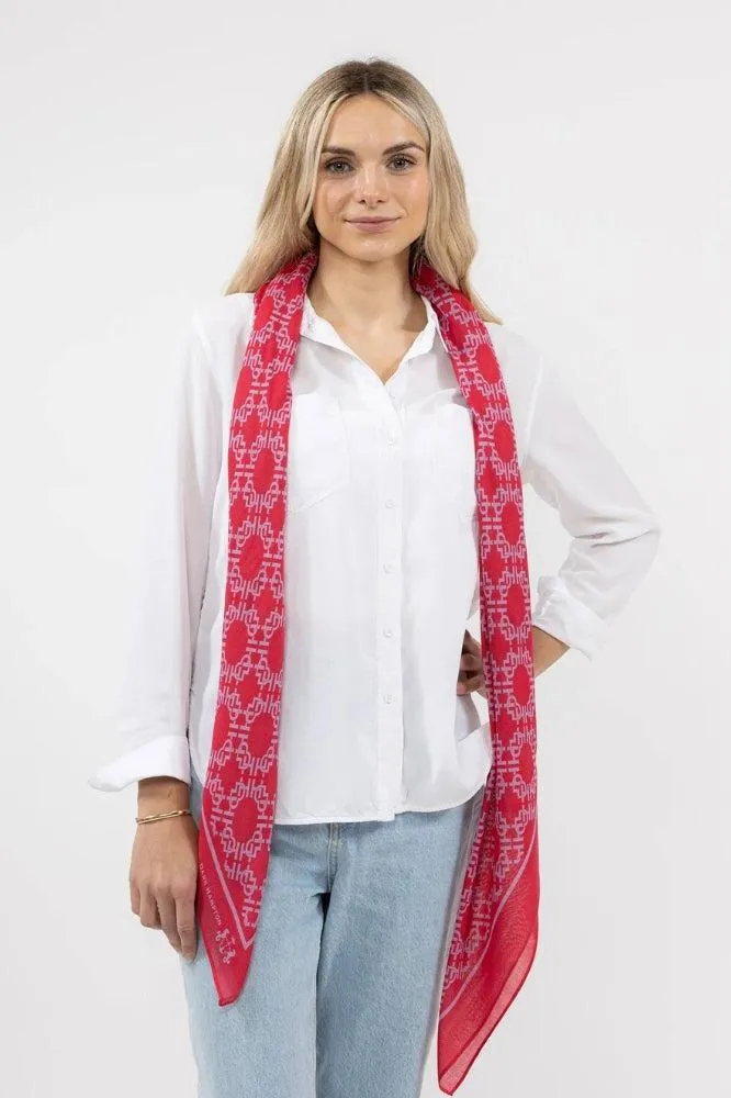 Dark Hampton Joyce Cashmere Modal Scarf Magenta Lilac