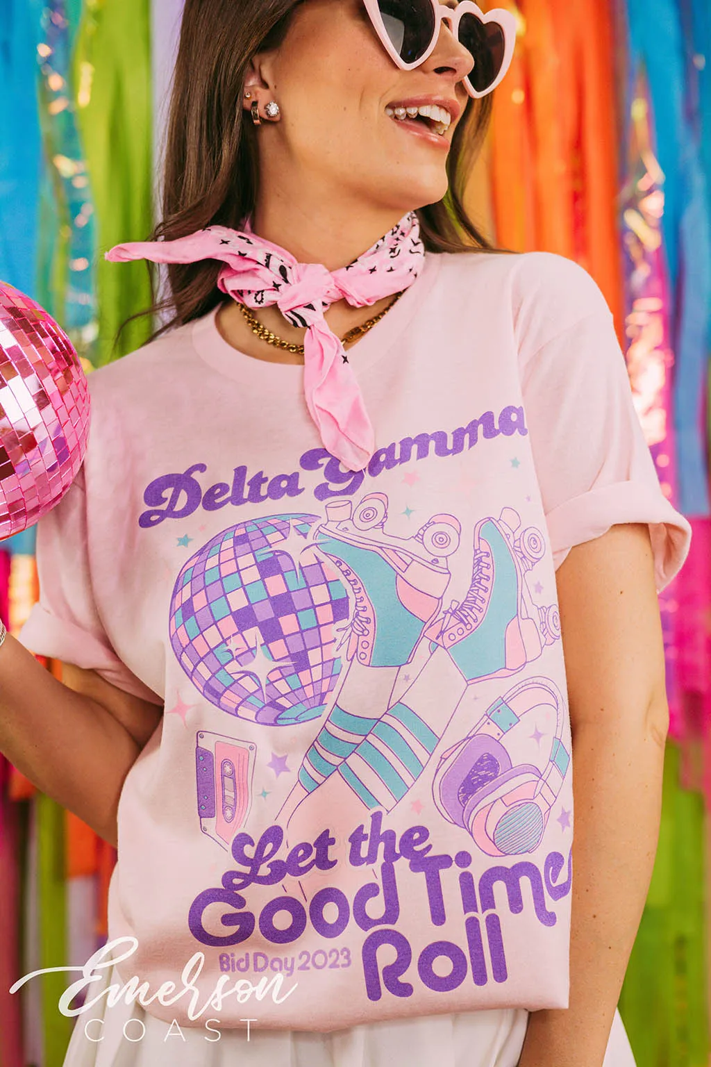 Delta Gamma Let the Good Times Roll Bid Day Tee